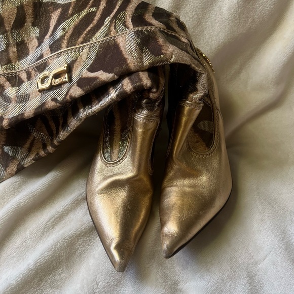 RARE Authentic Vintage Roberto Cavalli Boots **Damaged*** - Picture 3 of 10